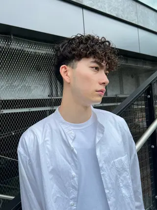 メンズ ブリーチしない暖色 カラー🥀杉 優菜のヘアスタイル