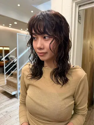 ミディアム パーマ 原宿/パーマ 🧺ユウマのヘアスタイル