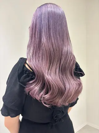セミロング カラー 🩶横浜美容室 透明感カラー✝️るみのヘアスタイル