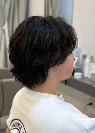 ショート パーマ メンズ men's  by  cocoterrace所属・込山 来実 | メンズのヘアスタイル