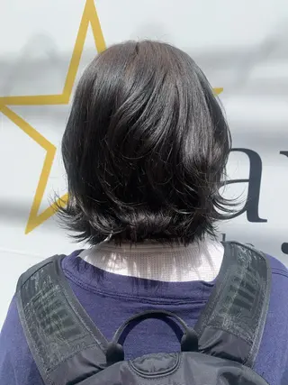 ミディアム カラー ヘアアレンジ ブリーチなし/ レイヤー🌿runaのヘアスタイル