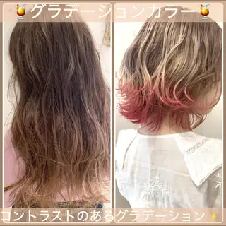 ミディアム カラー 学割 悟 韓国風艶髪縮毛矯正のヘアスタイル