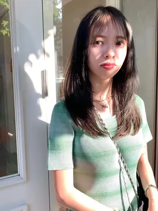 セミロング カラー ✨髪質改善/レイヤー ✨川合佑哉のヘアスタイル