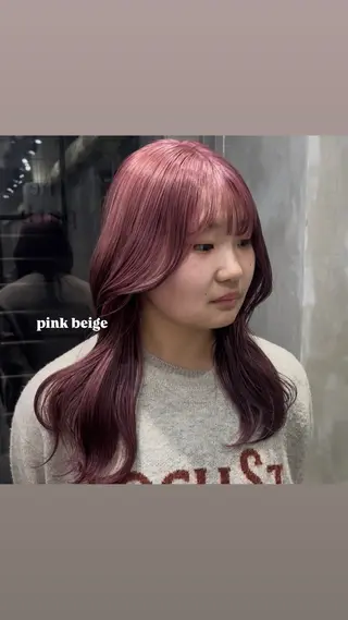 セミロング カラー The Path ARENのヘアスタイル