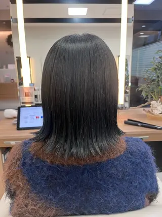 ミディアム ブリーチなしWカラー 暖色カラー/mayuのヘアスタイル