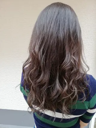 セミロング カラー OFF YUYAのヘアスタイル