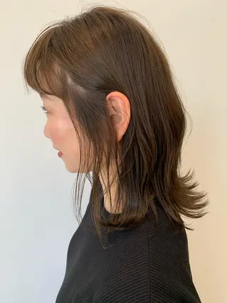 ミディアム カラー 中村 優太のヘアスタイル