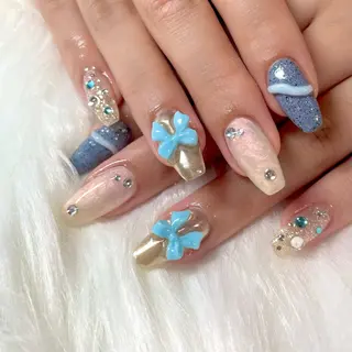 セミロング forbici 🎀ariaのネイルデザイン