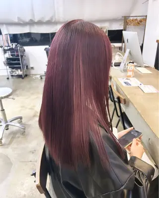 ロング カラー ヘアアレンジ 🎀暖色カラー🎀 ♡yurika♡のヘアスタイル