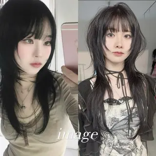 ロング レイヤー/ショート 遠藤光輝のヘアスタイル