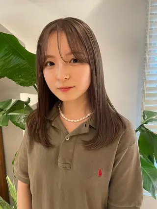 ミディアム カラー 🍃透明感/デザイン 店長MASARU🍃のヘアスタイル