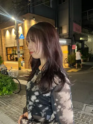 ロング カラー benji 登戸所属・竹内 菜々子のヘアスタイル