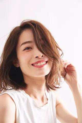 ミディアム カラー パーマ ヘアアレンジ メンズ キッズ ネイル マツエク・マツパ アティリー 西梅田のヘアスタイル