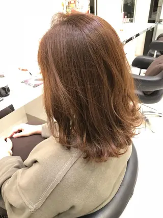 ミディアム 岸 保奈美のヘアスタイル
