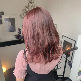 セミロング カラー 袴田 伊代のヘアスタイル