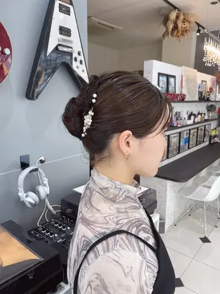 ヘアアレンジ HEARTS鹿児島所属・草ノ瀬 梨那のヘアスタイル