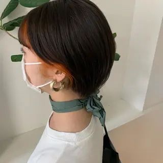 ショート カラー 【韓国ヘア・ネイル】 HINATA🍒のネイルデザイン