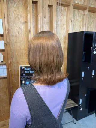 カラー まろみ暖色× chia🕯のヘアスタイル