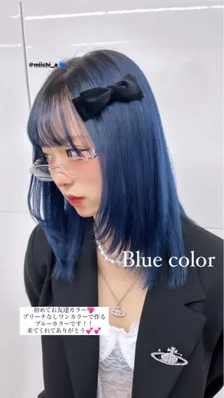 ミディアム カラー AISA viewNAGOYAのヘアスタイル