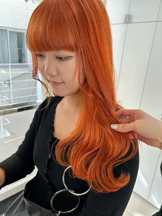 ロング カラー 《暖色/韓国hair 》🇰🇷桑原ユキネのヘアスタイル