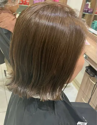 ミディアム カラー 🎃モデル🎃Ash 新杉田🎃山本のヘアスタイル