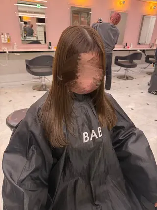 ロング カラー ヘアアレンジ 韓国風🤍グレ ージュ🤍たくみのヘアスタイル