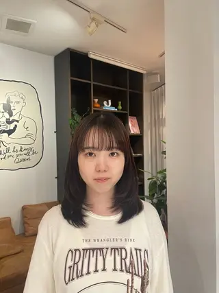 ミディアム romano【ロマーノ】大泉学園所属・ロング／ボブ 西野優夏のヘアスタイル