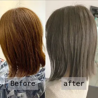 ミディアム カラー サイドバング 🇰🇷沼田　拓斗のヘアスタイル