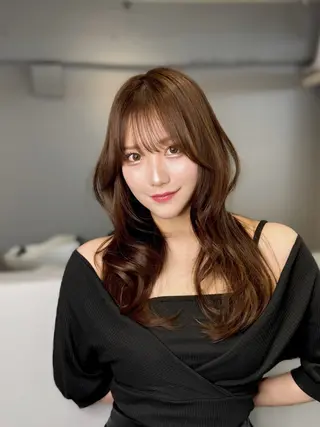 セミロング カラー 🦋韓国系指名No1 店長/圓山 祐也🦋のヘアスタイル