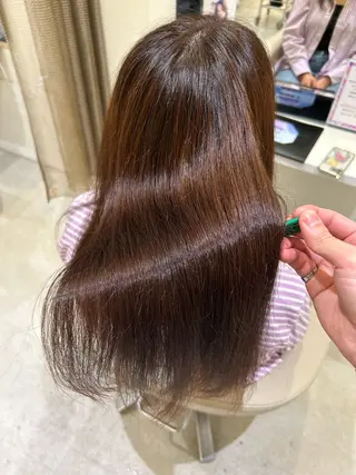 ロング 髪質改善・縮毛矯正 濱　泰賀のヘアスタイル