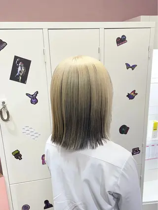 ミディアム カラー ハイトーン/ブリーチ /hikaruのヘアスタイル