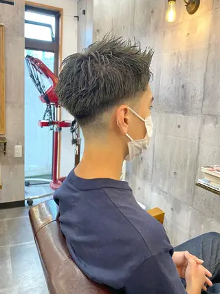 ショート カラー メンズ 高橋宏輔 /パーマ職人のヘアスタイル