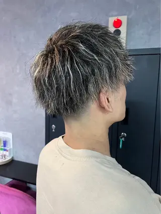 ショート カラー パーマ メンズ mellow men 's MIZUKIのヘアスタイル