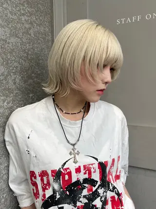 ミディアム カラー 髪質改善/ボブ/ ハイトーン❣️yuiのヘアスタイル