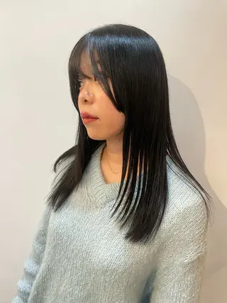 セミロング 梅田/ハイトーン /yuriのヘアスタイル