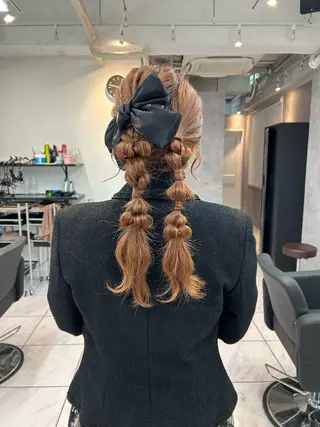 ロング ヘアアレンジ _WHITE 天神店 YUMEKA🐻のヘアスタイル
