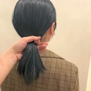 ミディアム カラー ボブ/レイヤー/ケア パーマ/リュウタのヘアスタイル