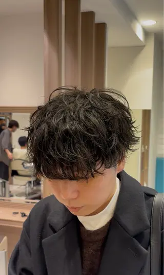 パーマ メンズ メンズ／パーマ 山本侑平のヘアスタイル