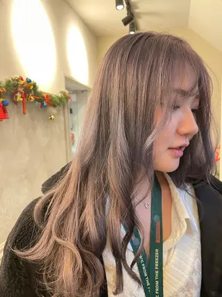 ミディアム カラー 最高級髪質改善 🦄ブリーチYUGOのヘアスタイル