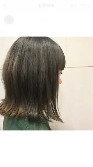ミディアム analogue所属・u harukaのヘアスタイル