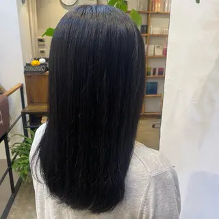 ロング 小森田　果怜 カラー、縮毛矯正のヘアスタイル