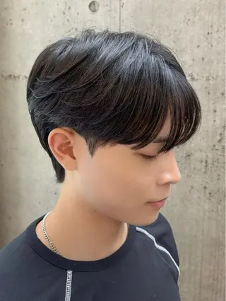 ショート メンズ カルマパーマ韓国ヘア shiryuのヘアスタイル