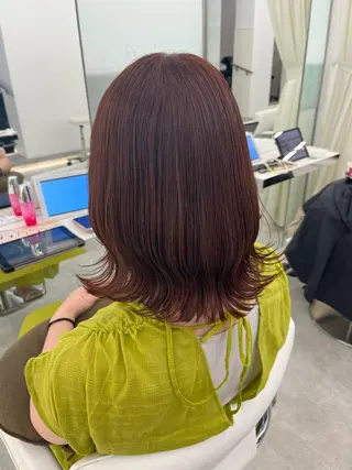 ミディアム カラー レイヤーカット×艶髪 /Ayanaのヘアスタイル