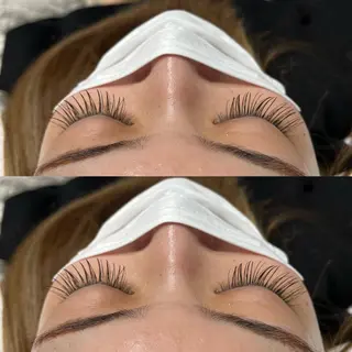 セミロング カラー パーマ マツエク・マツパ 🇰🇷韓国スタイル /束間まつげ🎀ミキのヘアスタイル