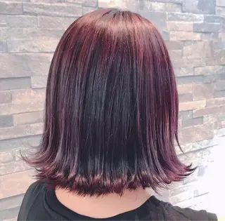 ミディアム カラー 蟹江 聡太✨レイヤーカットのヘアスタイル