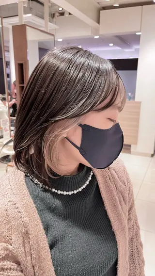 ミディアム カラー 【当日予約◎】 ZU-LU 礒野玲児のヘアスタイル