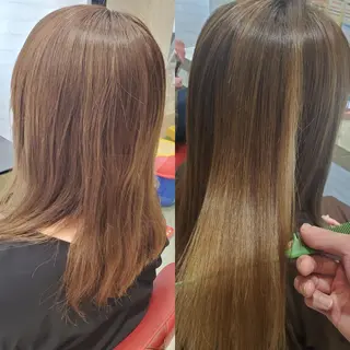 セミロング パーマ EARTH 池田　雄太のヘアスタイル