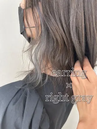 セミロング カラー 🫧ショート・レイヤ ー・縮毛矯正🫧のヘアスタイル