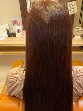 セミロング カラー 髪質改善 十河　勇作のヘアスタイル