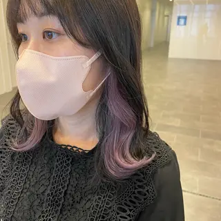 ミディアム La Blessグランサロン梅田店所属・梅田美容室/ブリーチ なし/レイヤーカットのヘアスタイル